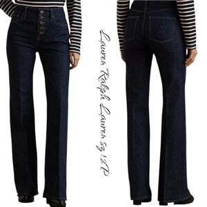 NWT Lauren Ralph Lauren High-Rise Flare Jeans Sz 12P